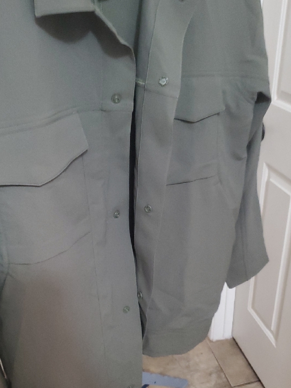 lululemon athletica Olive Green Military-Style Utility Jacket - Picture 4 of 7